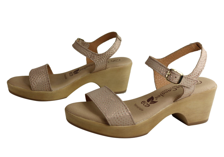 Lola Canales Amalie Womens Comfortable Leather Sandals Made In Spain