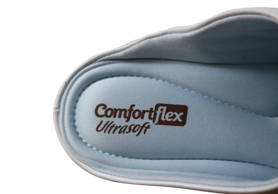 Comfortflex Mandy Womens Comfortable Closed Toe Open Back Mules
