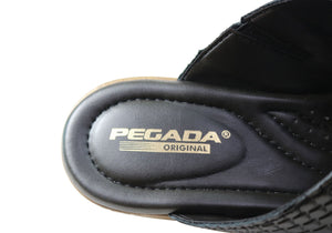 Pegada Sarani Womens Comfort Leather Slides Sandals Made In Brazil