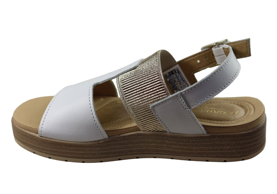 Pegada Hume Womens Comfortable Leather Sandals Made In Brazil