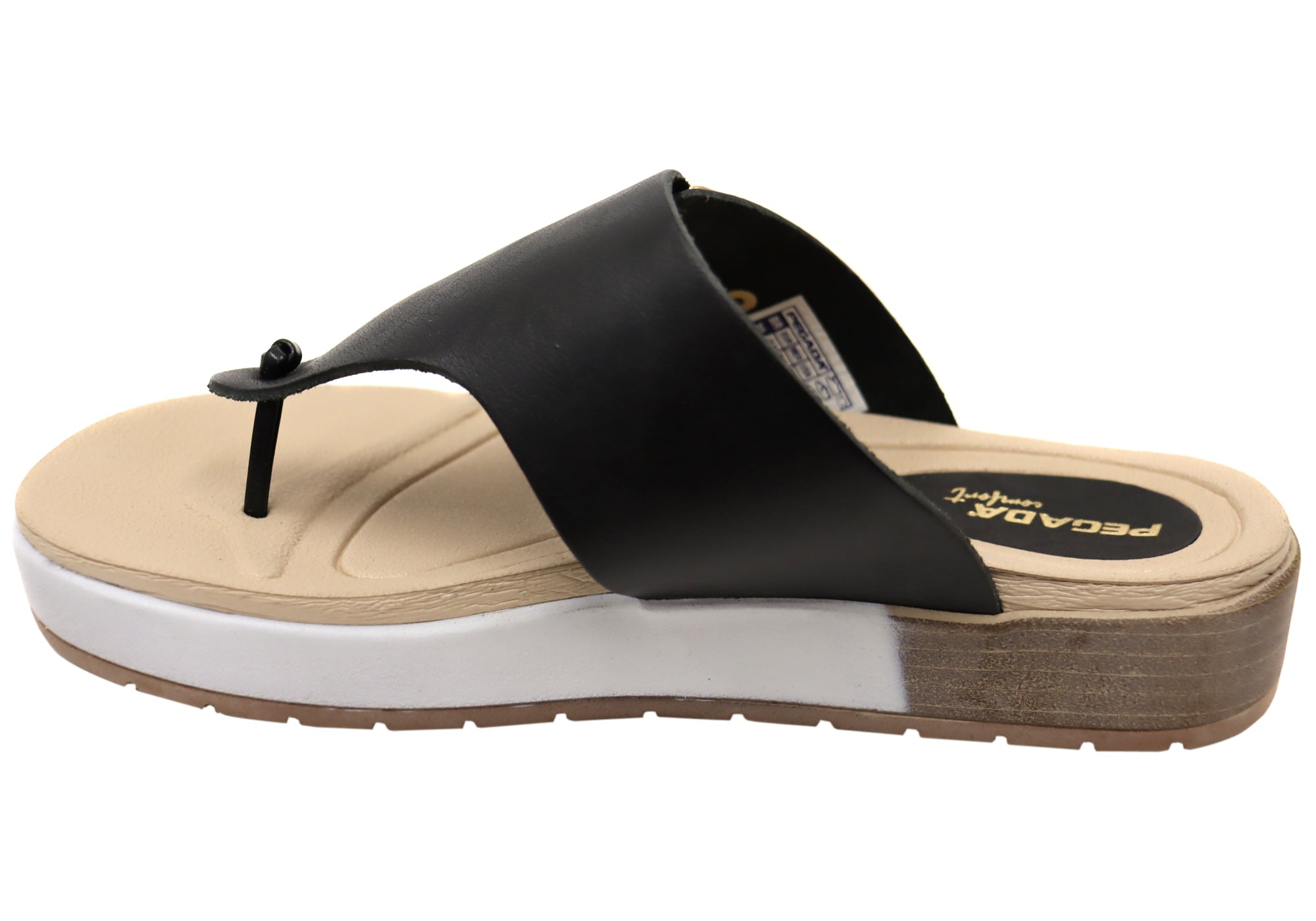 Pegada Nolo Womens Comfort Leather Thongs Sandals Made In Brazil