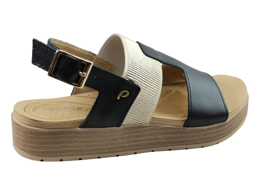 Pegada Hume Womens Comfortable Leather Sandals Made In Brazil