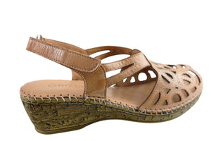 Orizonte Saxona Womens European Soft Leather Comfortable Sandals