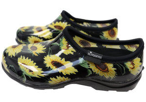 Sloggers Comfortable Womens Splash Shoes Sunflower Black