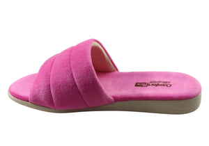 Comfortflex Relax Harmony Womens Open Toe Slippers Made In Brazil