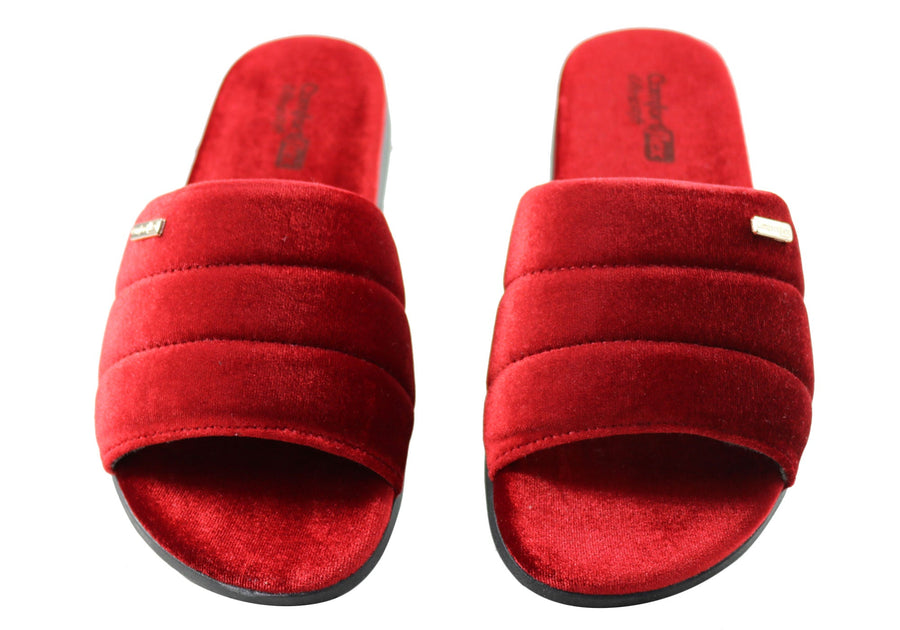 Comfortflex Relax Harmony Womens Open Toe Slippers Made In Brazil