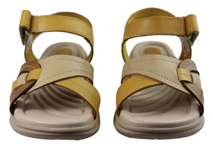 Pegada Vive Womens Comfortable Leather Sandals Made In Brazil