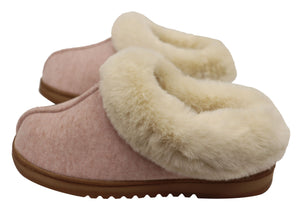 Dearfoams Womens Comfortable Chloe Soft Knit Clog Slippers