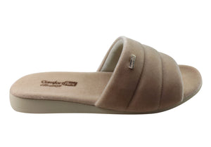 Comfortflex Relax Harmony Womens Open Toe Slippers Made In Brazil