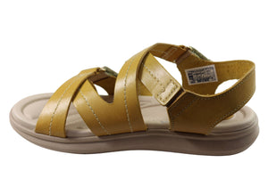 Pegada Sien Womens Comfortable Leather Sandals Made In Brazil