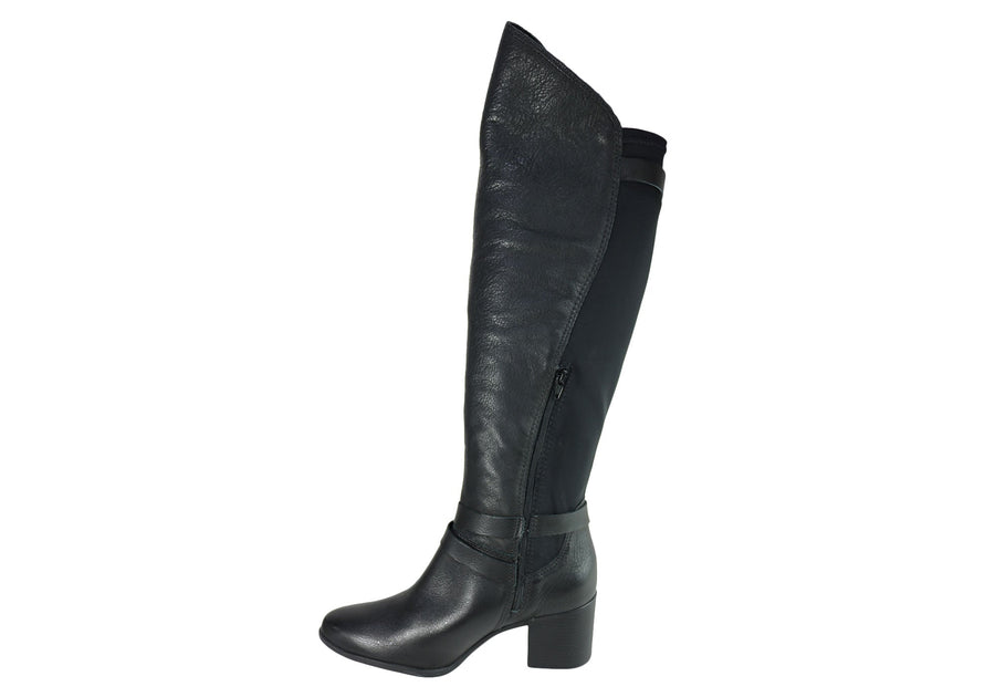 Bottero Allie Womens Comfort Leather Knee High Boots Made In Brazil