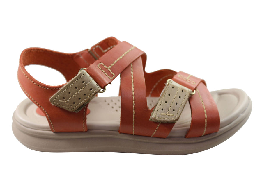 Pegada Sien Womens Comfortable Leather Sandals Made In Brazil
