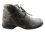 J Gean Angie Womens Comfortable Leather Ankle Boots Made In Brazil