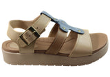 Pegada Atlas Womens Comfortable Leather Sandals Made In Brazil