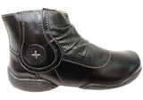 J Gean Luna Womens Comfortable Leather Ankle Boots Made In Brazil