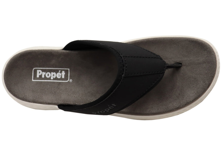 Propet TravelActiv FT Womens Comfortable Wide Width Thongs Sandals