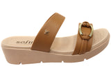 Softli Ava Womens Brazilian Slides Sandals With Comfortable Footbed