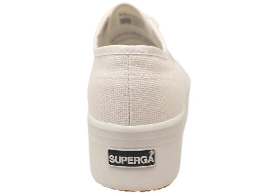 Superga Womens 2790 Platform Comfortable Lace Up Shoes