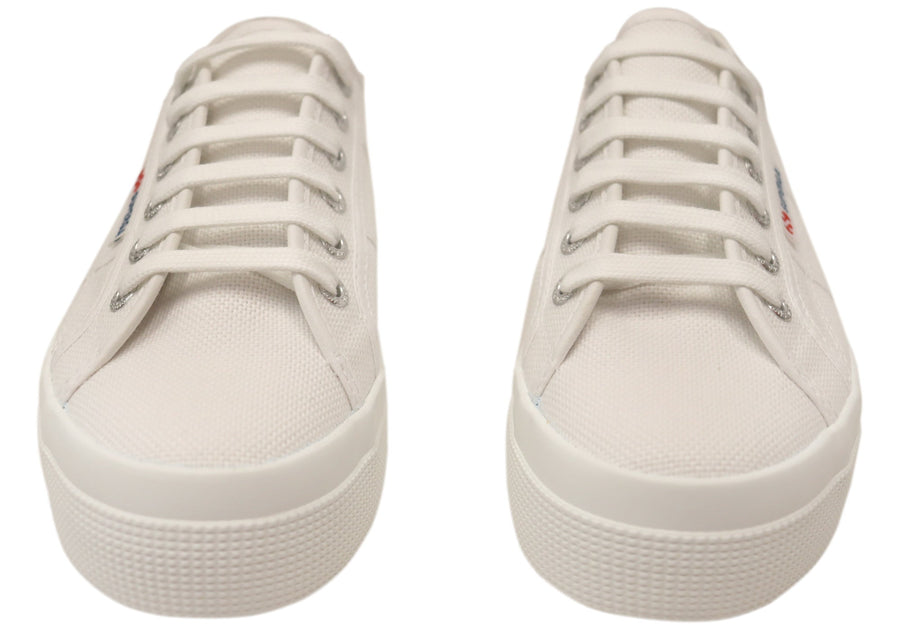 Superga Womens 2740 Platform Comfortable Lace Up Shoes