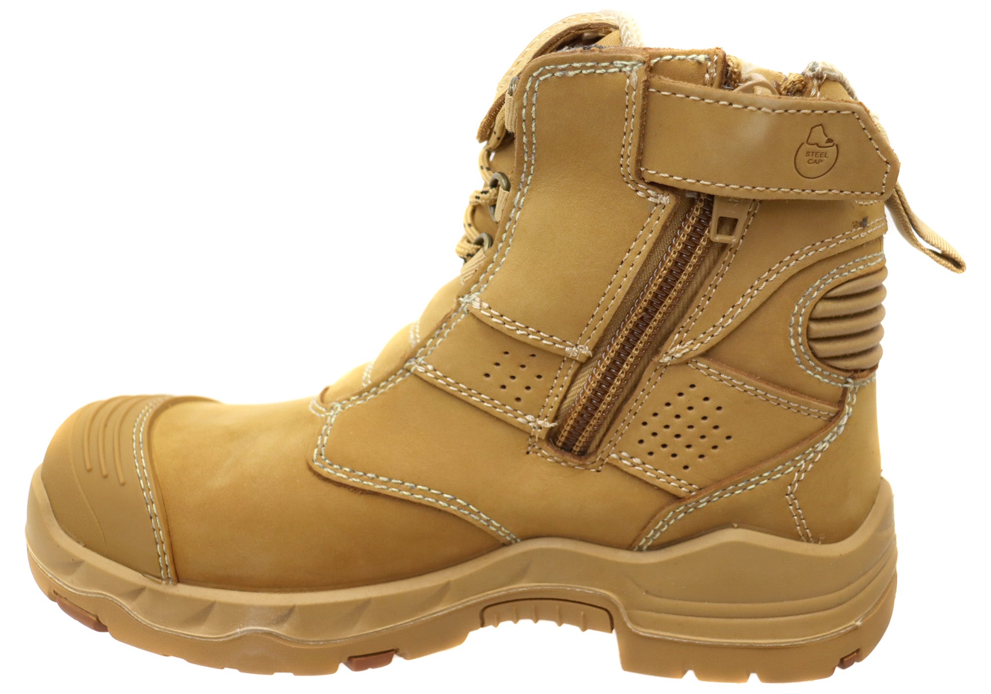 KingGee Bennu Pro 6 Womens Leather Comfortable Work Boots Wheat