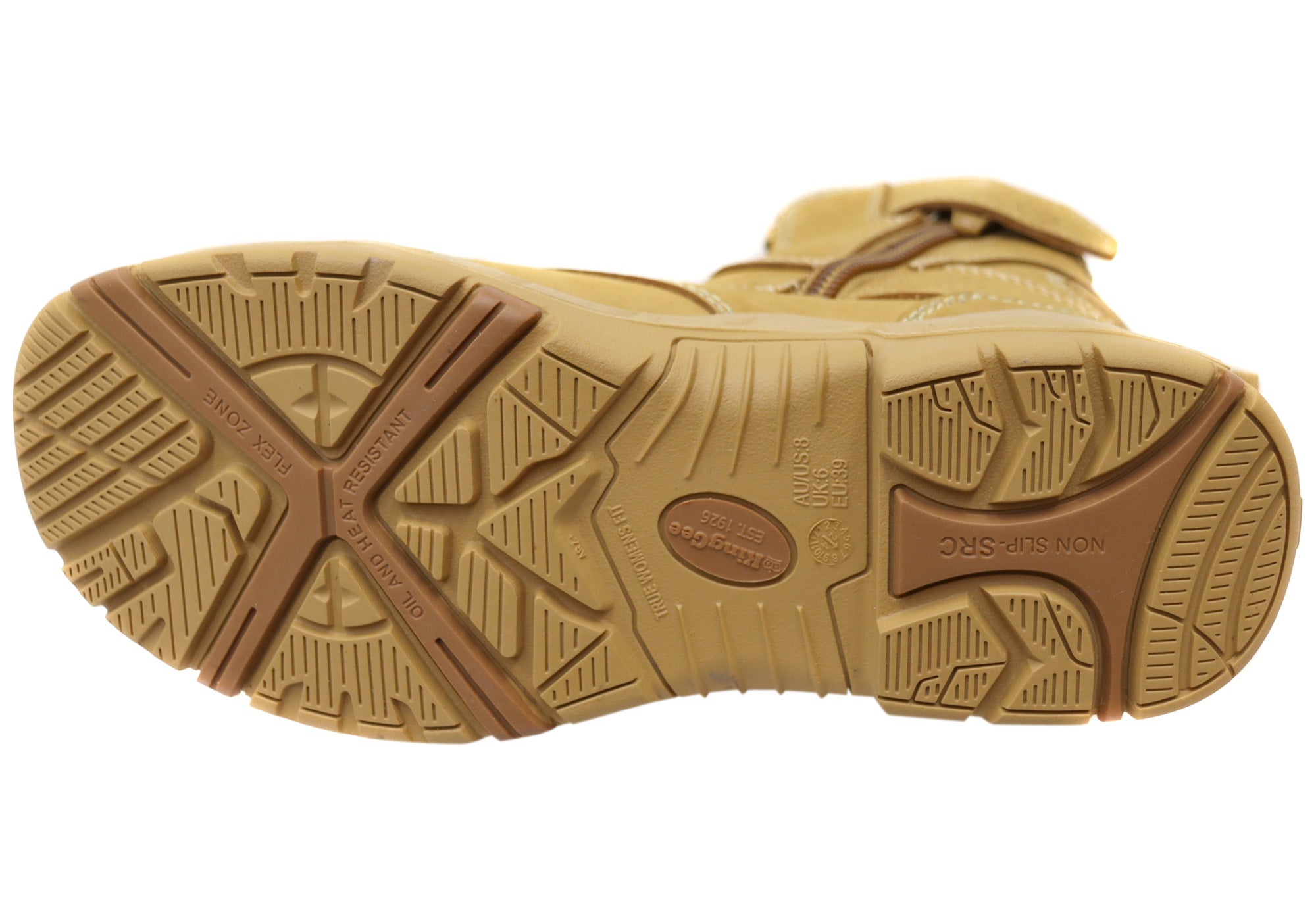 KingGee Bennu Pro 6 Womens Leather Comfortable Work Boots Wheat