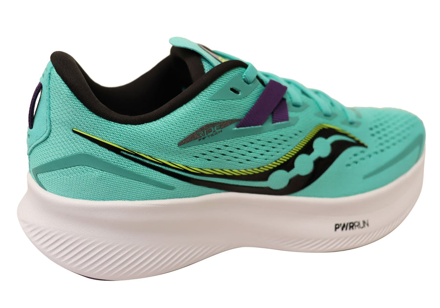 Saucony Womens Ride 15 Comfortable Athletic Shoes