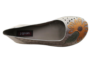 J Gean Leah Womens Comfortable Leather Shoes Made In Brazil