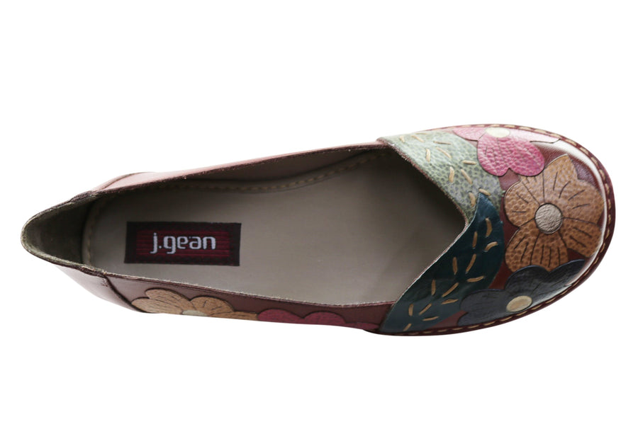J Gean Bloom Womens Comfortable Leather Shoes Made In Brazil