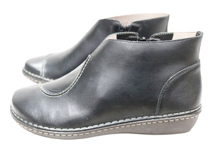 J Gean Insight Womens Comfortable Leather Ankle Boots Made In Brazil