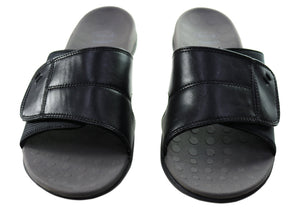 Scholl Orthaheel Cable Mens Comfortable Supportive Adjustable Slides