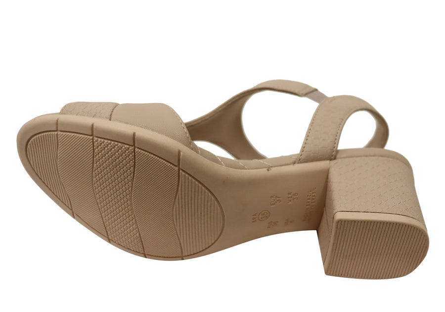 Comfortflex Manny Womens Comfortable Brazilian Heels Dress Sandals