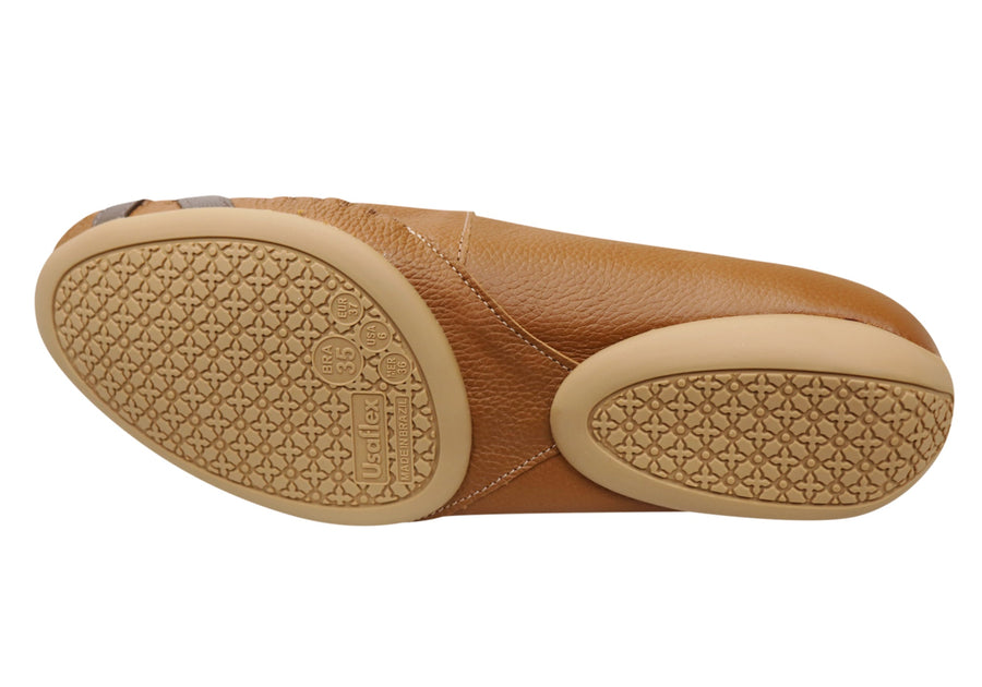 Usaflex Alinna Womens Comfortable Leather Shoes Made In Brazil