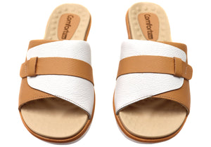 Comfortflex Samantha Womens Leather Slides Sandals Made In Brazil