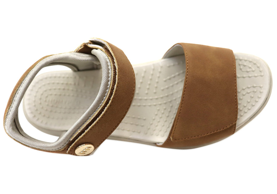 Homyped Womens Niche Walk Tan Comfortable Sandals