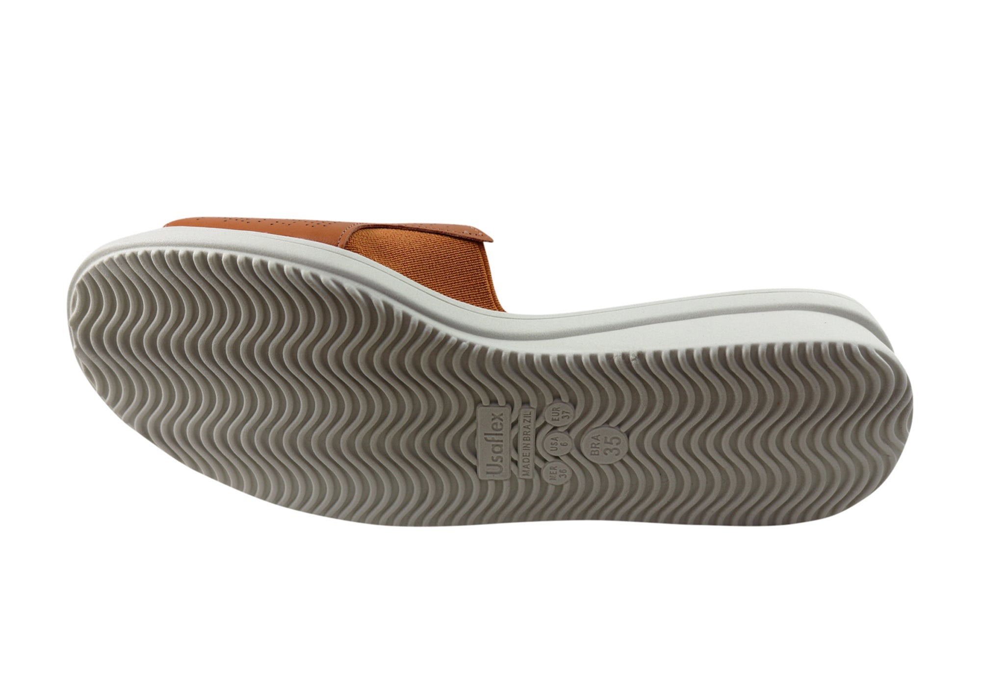 Usaflex Sunrise Womens Comfort Leather Slides Made In Brazil