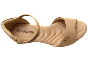 Comfortflex Teki Womens Comfortable Brazilian Heels Dress Sandals
