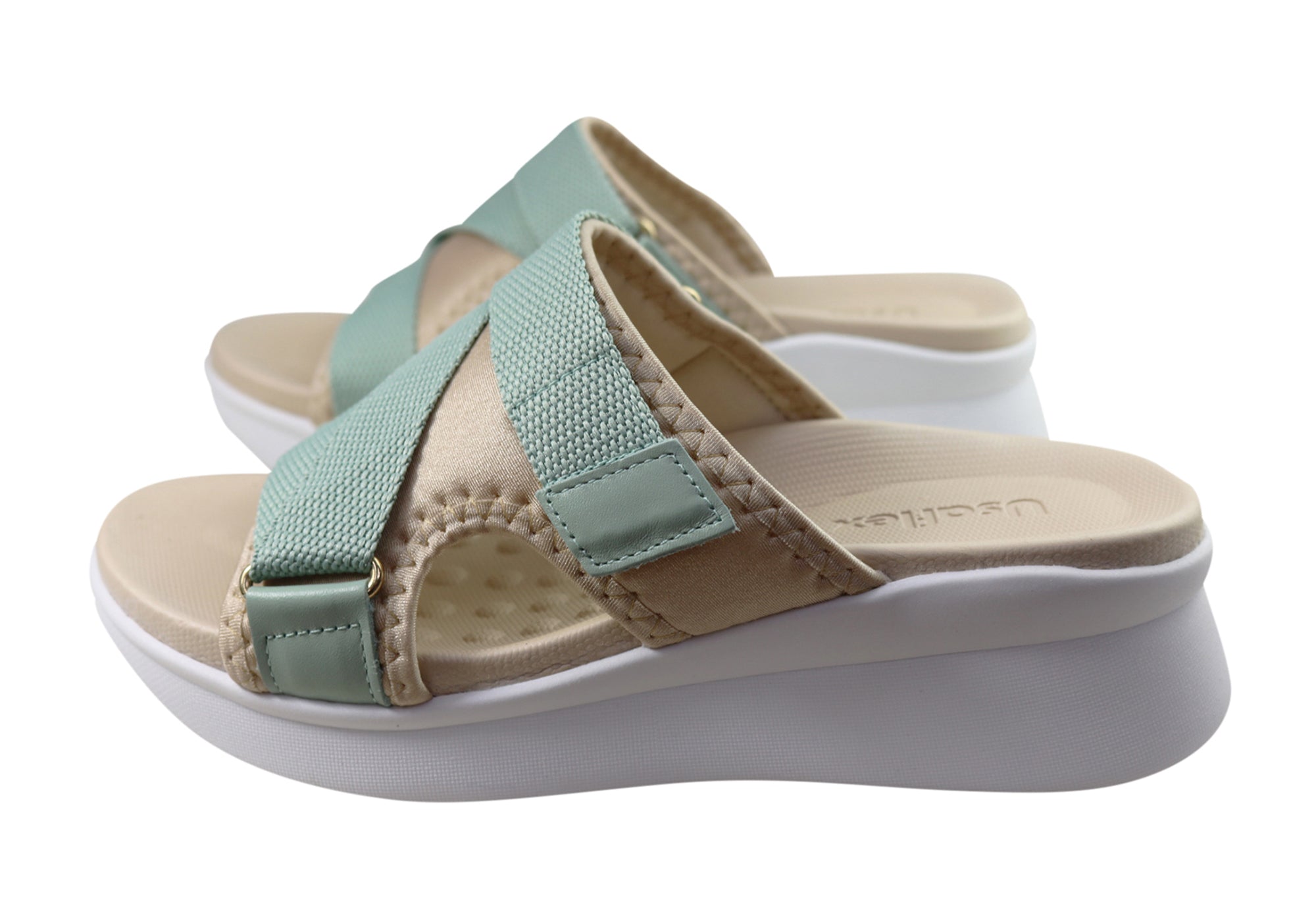 Usaflex Toni Womens Comfortable Slides Sandals Made In Brazil