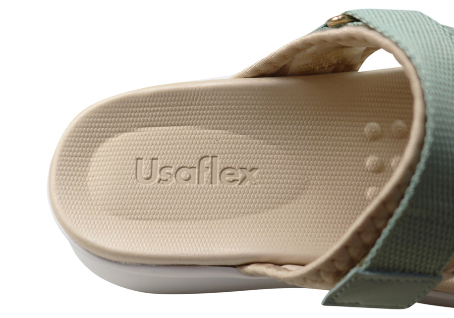 Usaflex Toni Womens Comfortable Slides Sandals Made In Brazil