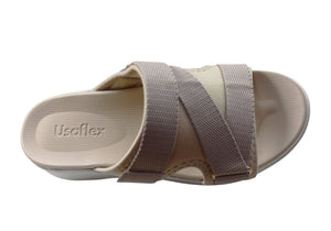 Usaflex Toni Womens Comfortable Slides Sandals Made In Brazil