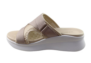 Usaflex Toni Womens Comfortable Slides Sandals Made In Brazil