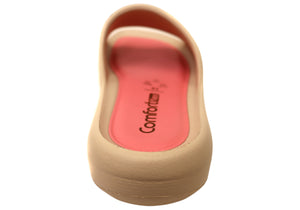 Comfortflex Joy Womens Comfortable Slides Sandals Made In Brazil