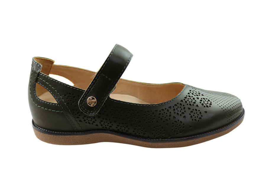 Bottero Laura Womens Comfortable Leather Shoes Made In Brazil