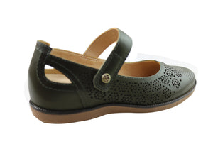 Bottero Laura Womens Comfortable Leather Shoes Made In Brazil