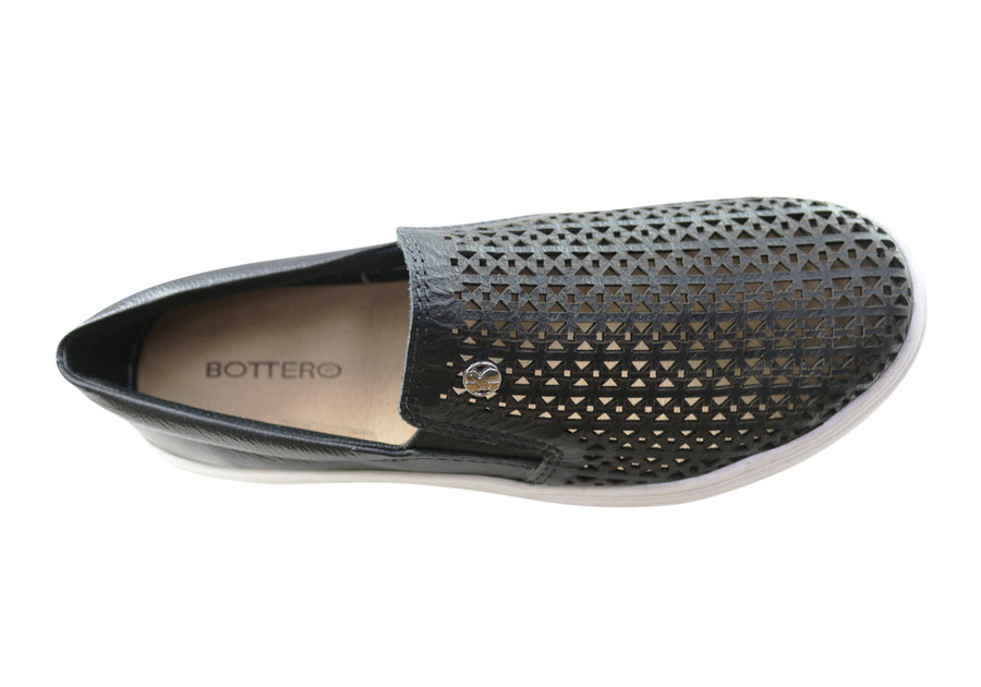 Bottero Opal Womens Comfort Leather Casual Shoes Made In Brazil