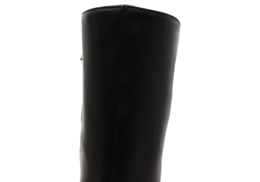 Hush Puppies Patron Womens Leather Heeled Mid Calf Boots