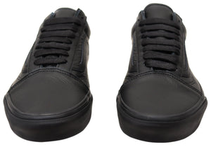 Vans Old Skool Leather Black Unisex Comfortable Lace Up Sneakers