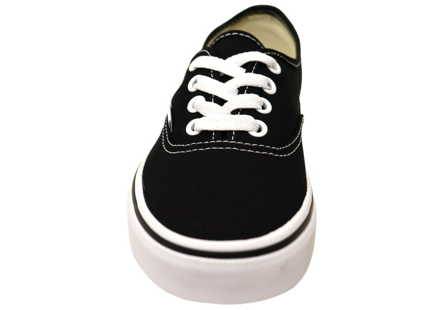 Vans Authentic Unisex Comfortable Lace Up Sneakers Black