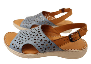 Orizonte Costena Womens European Comfortable Leather Sandals