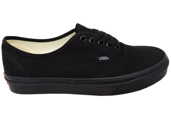 Vans Authentic Unisex Comfortable Lace Up Sneakers Black Black