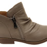 Hush Puppies Chalet Womens Comfortable Taupe Leather Ankle Boots